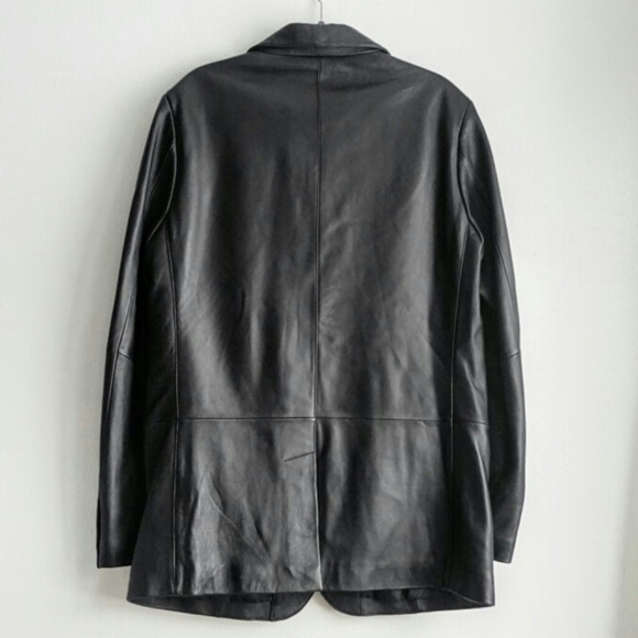 Apt. 9 men's 100% leather black jacket - Picture 2 of 6